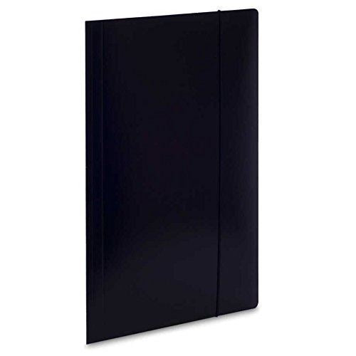 Iderama Foolscap Pocket Wallet Black (Pack of 10)