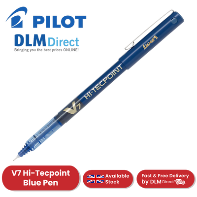 Pilot V7 Rollerball Pen 0.7mm Needle Tip Blue - Pack of 1 - 1 to 36 Packs