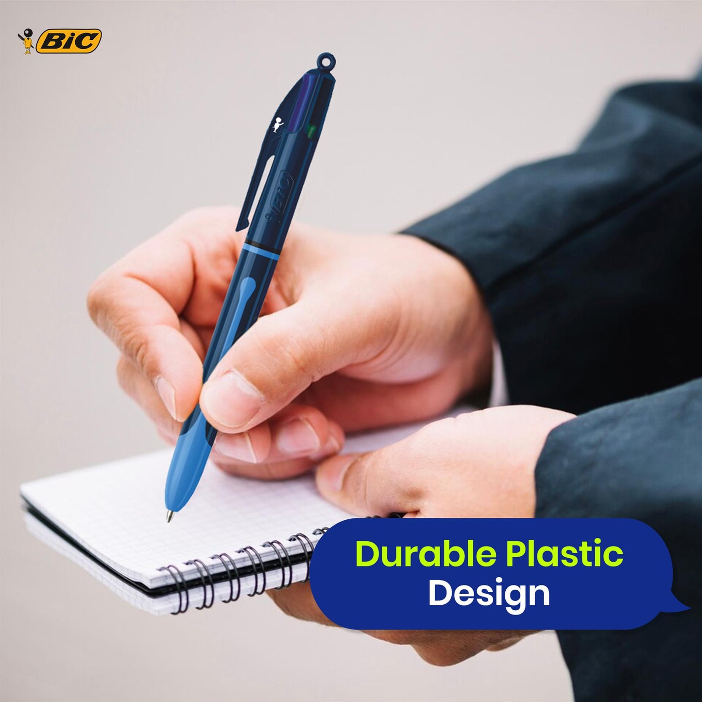 BIC 4-Colour Smooth Pens Medium Points for Office & Home