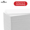 Durable Cards - 100 Pcs PVC White Refill Business Cards, 0.76mm Thick Blank Card for Small Office