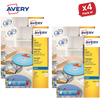 Avery J8676-100 Data Storage Labels, 200 Per Pack, 117 mm, Permanent - 1 to 5