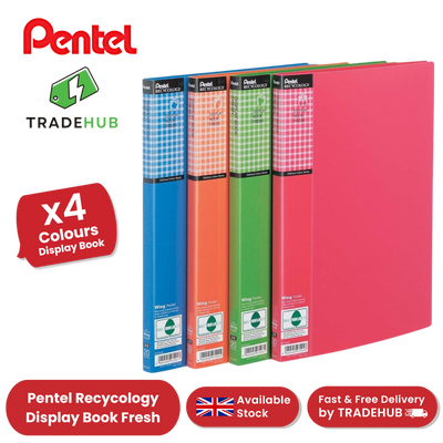 PENTEL RECYC FRESH FILES ASST - Pack of 4 - 1 to 5 Packs