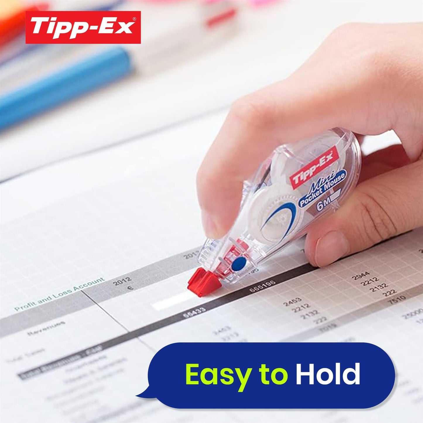 Tipp-Ex Mini Pocket Mouse Correction Tape 3-Pack Effortless Quick Edits