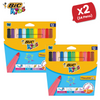 BIC Kids Visacolor XL ECOlutions Colouring Pens Assorted - Pack of 12 - 1 to 5 Packs