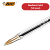 BIC Cristal Original Ballpoint Pens, Fine 1.0mm, 10 Assorted Colours, Comfortable Grip for School and Office