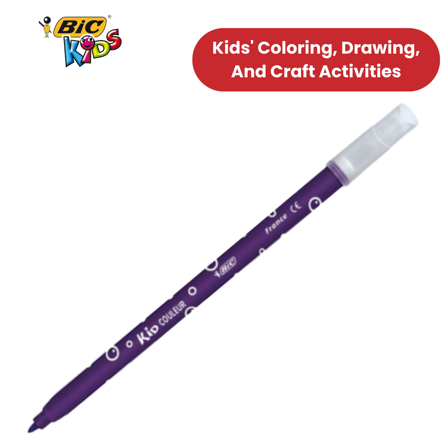 BIC Kids Kid Couleur Baby Colouring Pens Assorted - Pack of 12