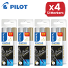 Pilot Pintor Extra Fine Paint Markers - White, Gold and Silver - Wallet of 3