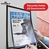 Durable Magnetic Frame 2 Pcs Metal Display Holders, Black A3 Wall Mount Holders for Posters