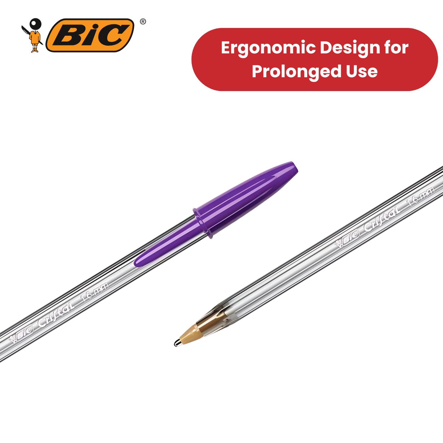 Bic Cristal Fun Ball Pen � Purple - Pack of 1