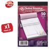 Pukka Pad NCR Triplicate Sales Invoice Book 203 x 137mm - Single - 1 to 36 Packs