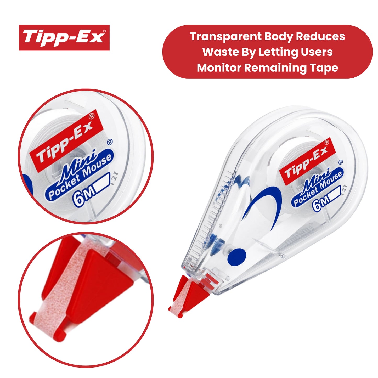 Tipp-Ex Mini Pocket Mouse Correction Roller (Pack of 2)