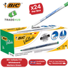 BiC Velleda 1721 Green Dry-Wipe Whiteboard Markers for Bold, Clean Writing, x24
