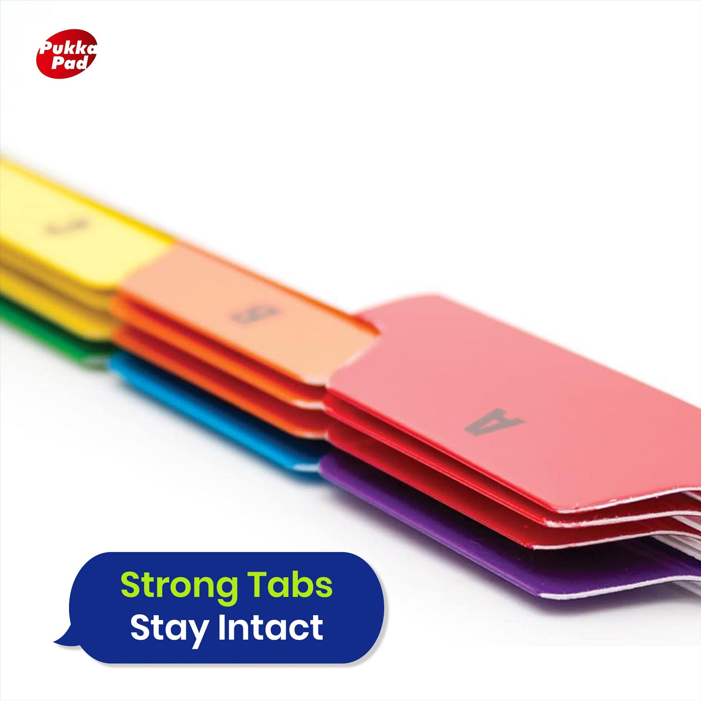 Pukka Pad A-Z Concord Guide Cards 8x5 with Colour Tabs For Filing & Study Tasks