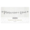 Prosecco Bunting 1.5m Silver Glitter Banner Prosecco Party Decoration for Events
