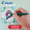 Pilot FriXion Clicker Erasable Gel Rollerball Multiple Pens 0.7mm Tip Line Green
