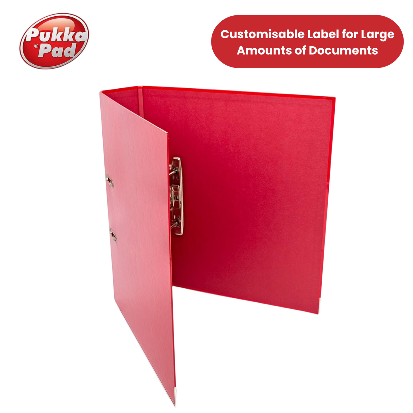 Pukka Brights Lever Arch Files - Red - Box of 10