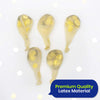 Gold Confetti Balloons 12 Inch Pack of 5 for Birthdays & Celebrations