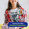 Silver 18th Birthday Badge 8.5cm Age Badge for Party Outfit and Celebrations