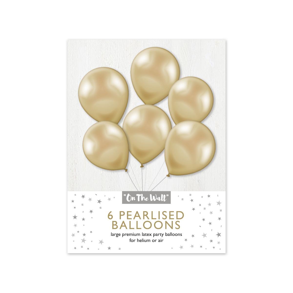 OTW019 Latex Balloon - Metallic Gold - Plain - 12 inch