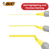 Bic Flex Highlighters Fluorescent Yellow - Pack of 12