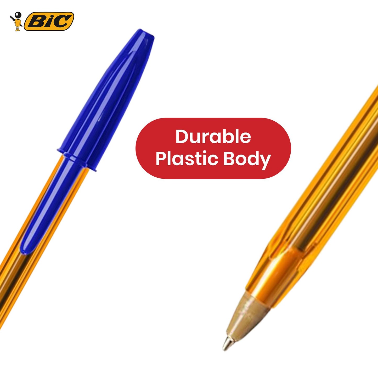BIC Cristal Fine Point Ballpoint Pens Assorted Colours Quick Dry 0.8mm Tip Pen (Pack of 27)