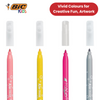 BIC Kids Kid Couleur Felt Medium Blocked Tip Colouring Pens - Pack of 12