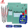 Pukka Pad A4 Metallic Squared 200 Page Notebook with Free Zebra Ballpoint