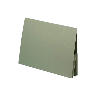 Guildhall Double Pocket Legal Wallet – 315gsm manilla Folder Office Documents, Pack of 25 (Green)
