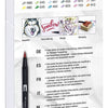 Tombow ABT Dual Brush Pen 2 tips Pastel Colours Pack of 12