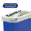110L Bin Bags 25 Pack and 90L DURABIN Blue Waste Bin Bundle Strong Recycled Plastic Set
