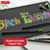 Faber-Castell Coloured Pencils Black Edition 3.3mm Lead Pigmented Colours for Kids (Pack of 24)