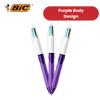 Bic 4-Colours Grip Fashion Ballpoint Pen 1.0mm - Pack of 1