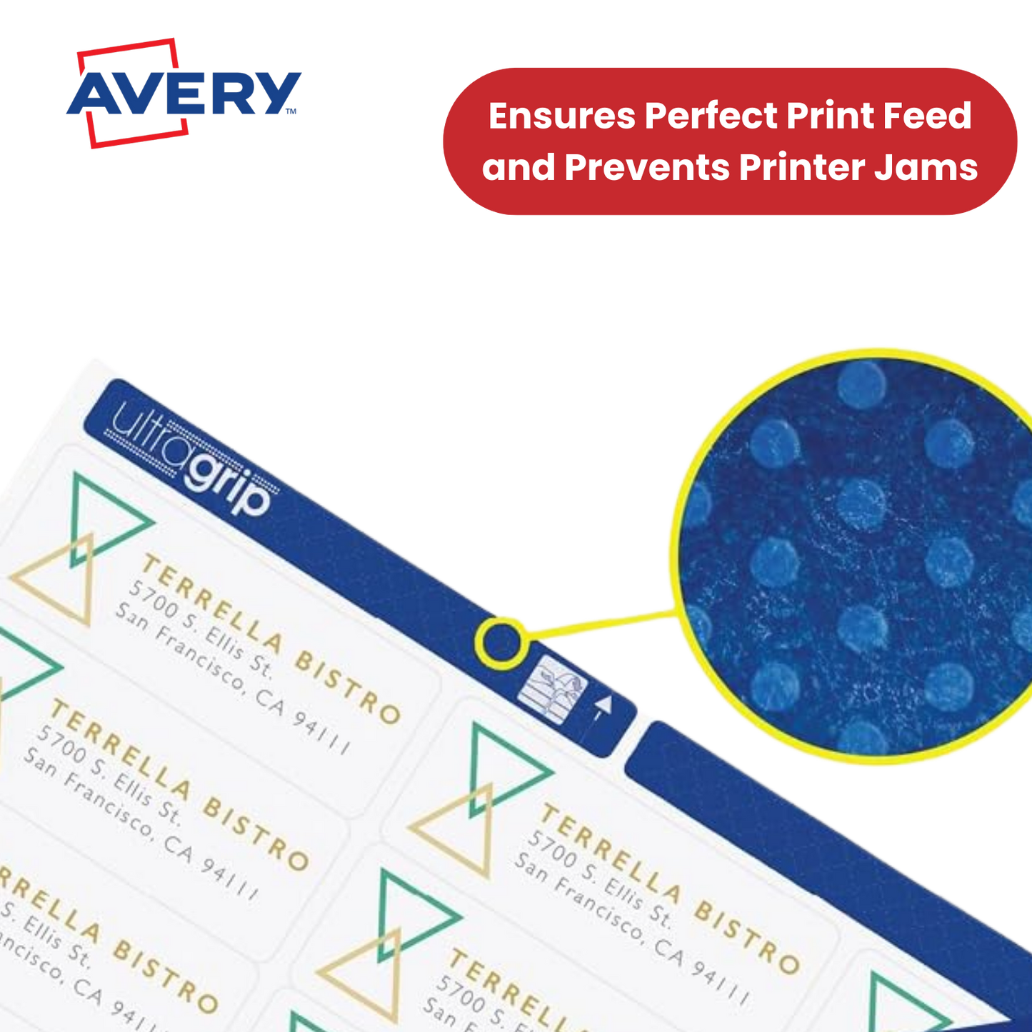 Avery L7160-250 Address Labels, 250 Sheets, 5250 Labels 63.5 x 38.1mm - 1 to 5