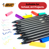 BIC Colour Up Colouring Felt Pens Assorted Colours - Pack of 12 - 1 to 5 Packs