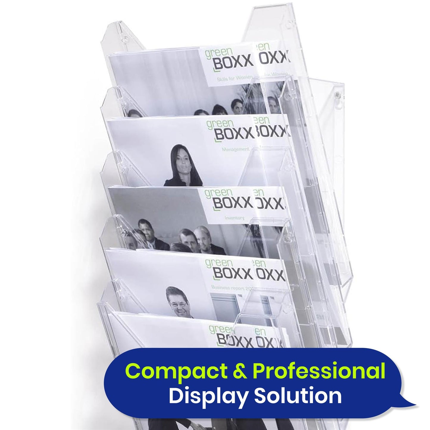 Large COMBIBOXX A4 Literature Holder Wall-Mounted or Tabletop Durable