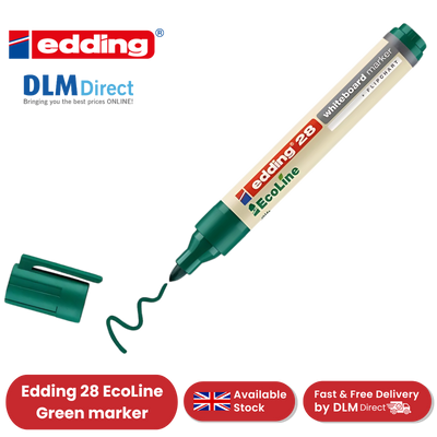 edding 28 Ecoline whiteboard marker - green - round tip 1.5-3 mm