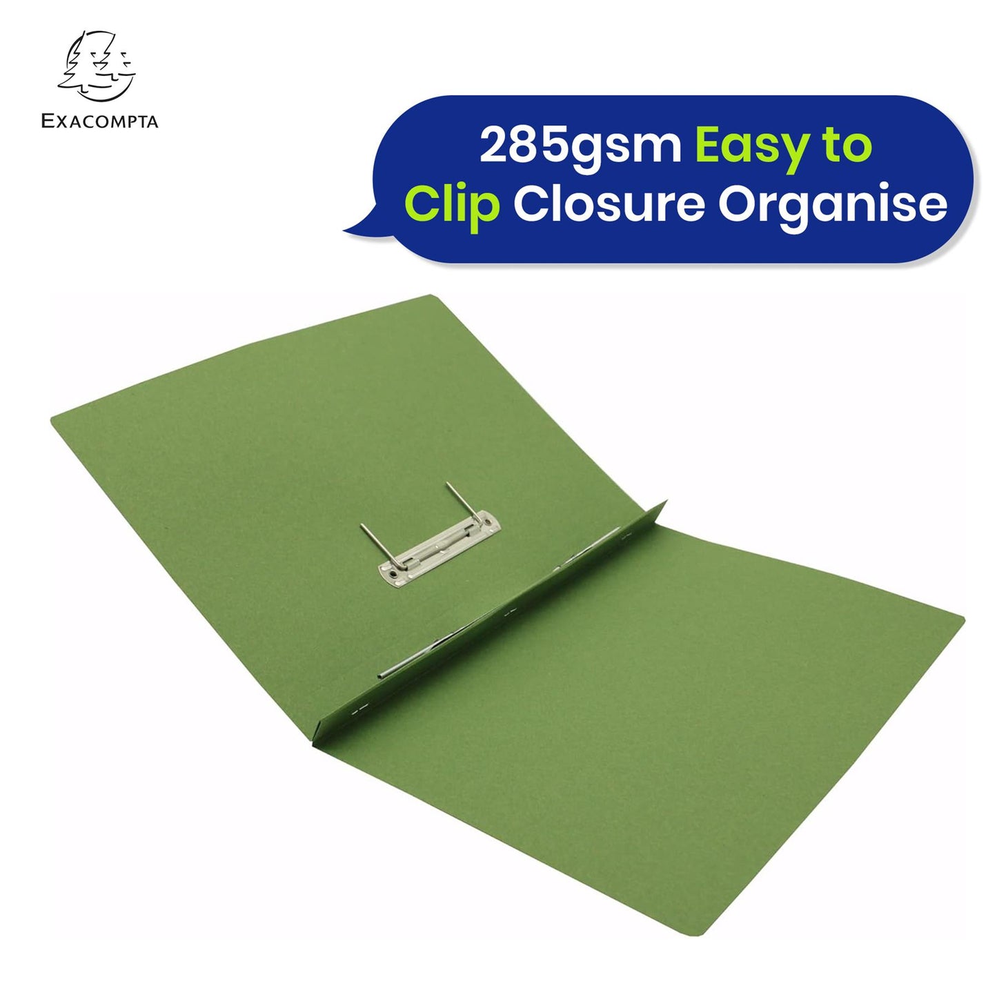 Exacompta Guildhall Spring Manilla Transfer File, 285gsm Blue Angel Certified Folder, Pack of 25