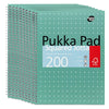 9x Pukka Pad A4 Metallic Squared & Lined Notebooks 200 Pages 80GSM Wirebound