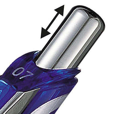 Pentel Energel XM Retractable Gel Pen with 0.7 mm Tip, Blue, Pack of 12 (BL77-CO)