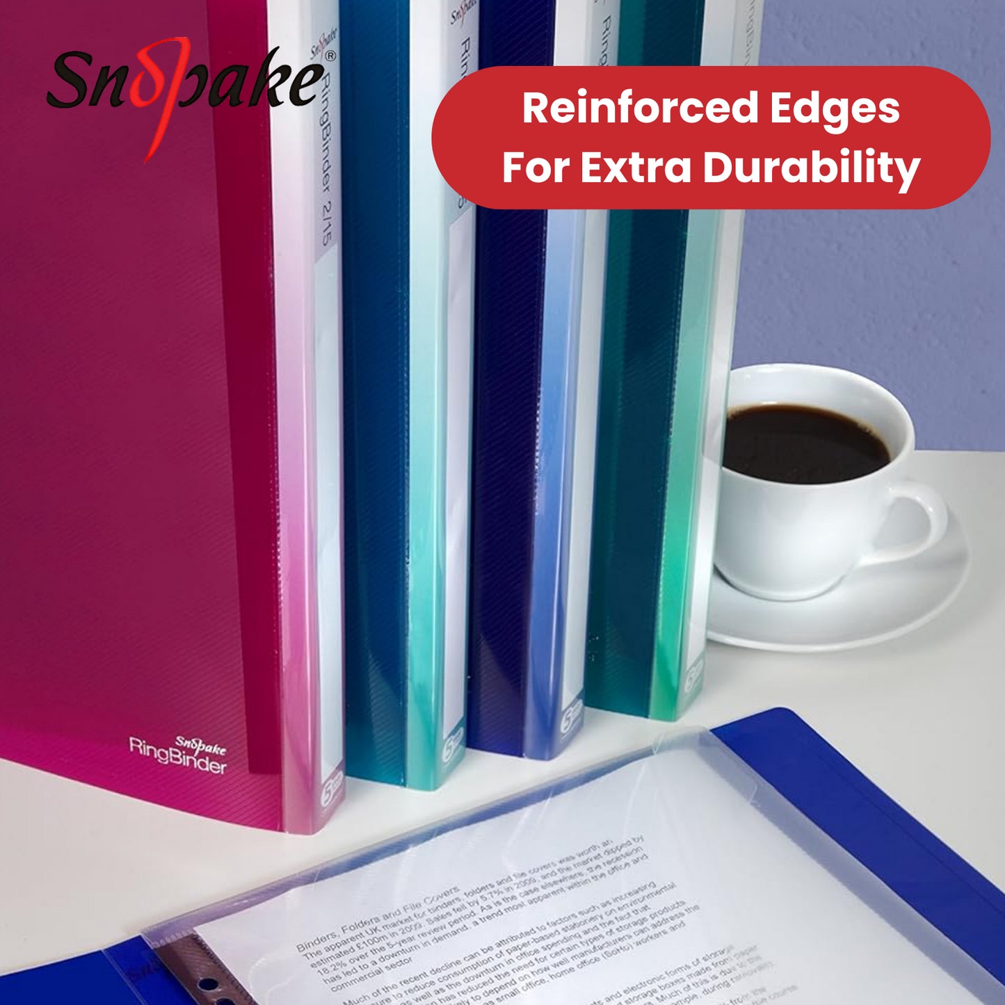 Snopake Polyfile Ringbinder Wallet Clear for Secure Document Storage - Pack of 5