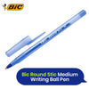 Bic Round Stic Medium Writing Ball Pen - BLUE - PACK OF 8