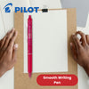 Pilot FriXion Clicker Erasable Gel Rollerball Multiple Pens 0.7mm Tip - Pink