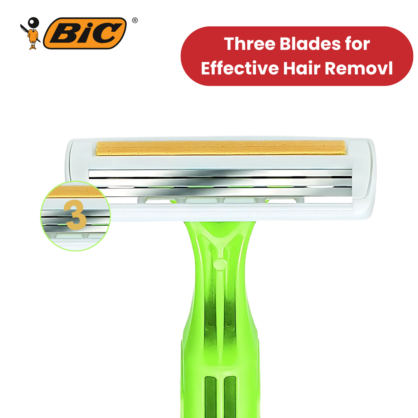 Bic Pure 3 Lady Shavers - 2 Packs