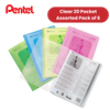 PENTEL RECYCOLOGY DISPY BK CLR 20PKT AST - Pack of 5 - 1 to 20 Packs