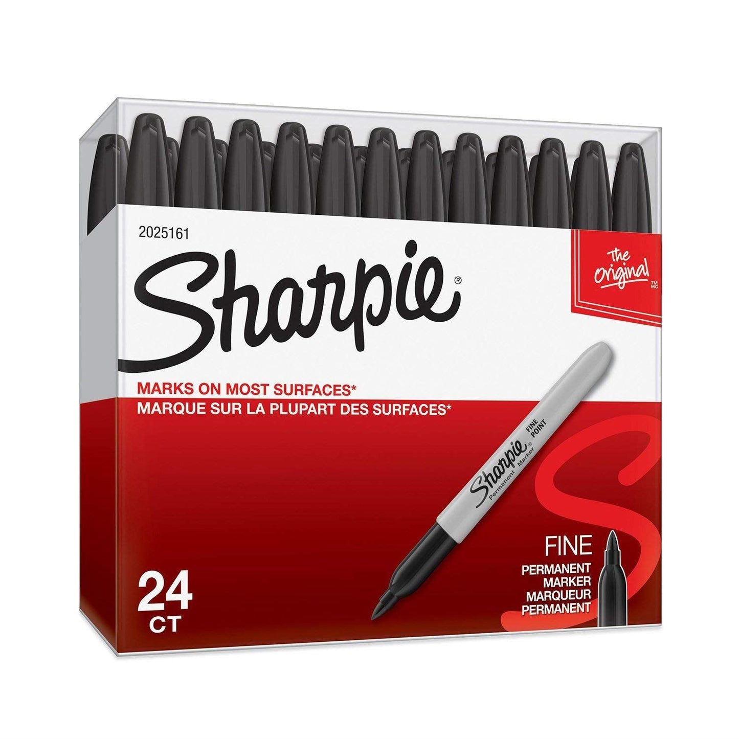 SHARPIE FINE PERMANENT MARKER BLK - Pack of 24