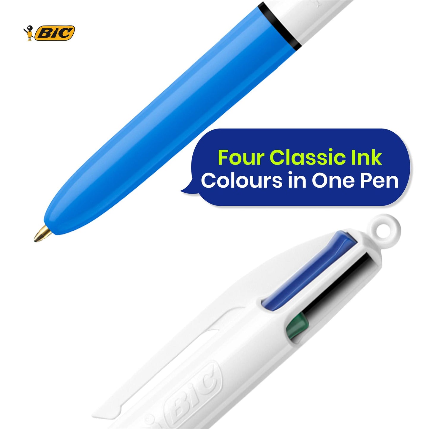Bic 4 Colour Mini - Pack of 3