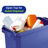 110L Bin Bags 25 Pack and 60L DURABIN Waste Bin Blue Bundle Strong Recycled Plastic Set