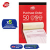 Pukka Pad Purchase Order Book  Pack of 5 Duplicate NCR Record Book Carbonless Order Pads for Small Business & Office