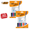 Bic Velleda 1741 Whiteboard Drywipe Assorted Marker - Pack of 8 - 1 to 5 Packs