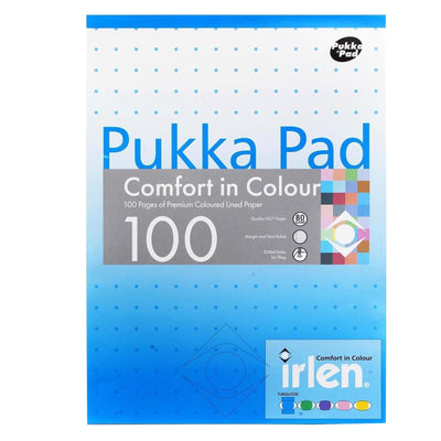 A4 Pukka Dyslexia Pad with Turquoise Tinted Ruled Pages and Perforated Sheets